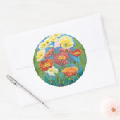 Bouquet in Border I Ronde Sticker (Envelop)