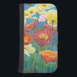 Bouquet in Border I Galaxy S4 Portefeuille Hoesje<br><div class="desc">Floral</div>