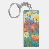 Bouquet in Border I Sleutelhanger (Voorkant Links)