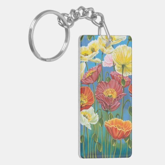 Bouquet in Border I Sleutelhanger (Voorkant Links)