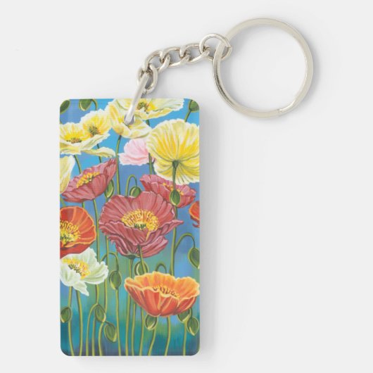 Bouquet in Border I Sleutelhanger (achterkant)