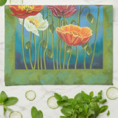 Bouquet in Border I Theedoek (Gevouwen)