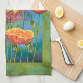 Bouquet in Border I Theedoek (Quarter Fold)