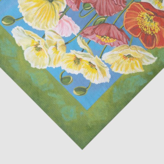 Bouquet in Border I Tissuepapier (Detail)