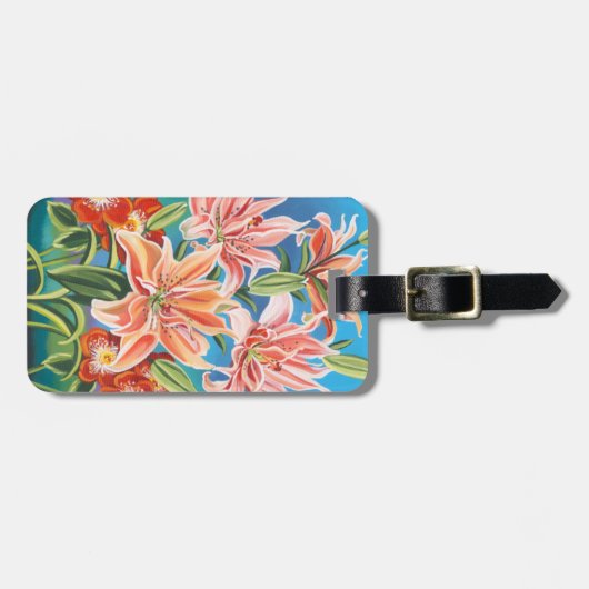 Bouquet in Border II Bagagelabel (Voorkant horizontaal)