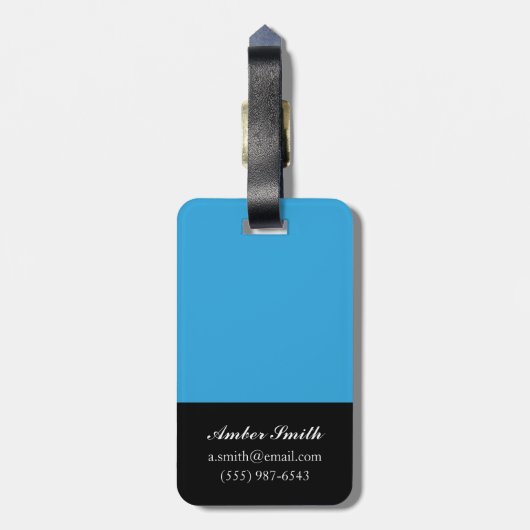 Bouquet in Border II Bagagelabel (Achterkant verticaal)