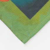 Bouquet in Border II Fleece Deken (Hoek)