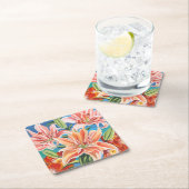 Bouquet in Border II Kartonnen Onderzetters (Insitu)