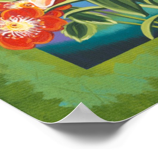 Bouquet in Border II Poster (Hoek)