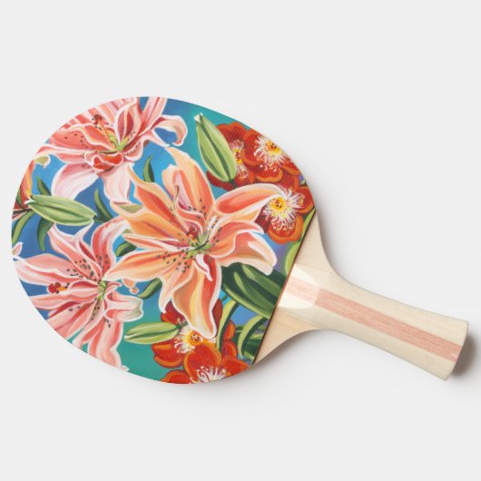 Bouquet in Border II Tafeltennisbatje (Zijkant)