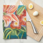 Bouquet in Border II Theedoek (Quarter Fold)