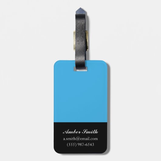 Bouquet in Border III Bagagelabel (Achterkant verticaal)