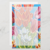 Bouquet in Border III Briefpapier (Voorkant / Achterkant)