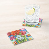 Bouquet in Border III Kartonnen Onderzetters (Insitu)