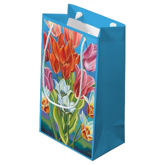 Bouquet in Border III Klein Cadeauzakje (Achterkant Gekanteld)