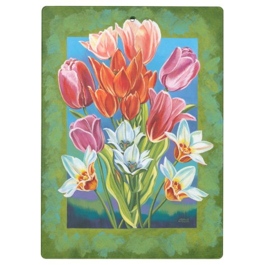 Bouquet in Border III Klembord (Achterkant)