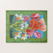 Bouquet in Border III Legpuzzel (Horizontaal)