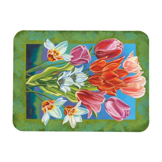 Bouquet in Border III Magneet (Horizontaal)