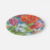 Bouquet in Border III Papieren Bordje (Gekanteld)