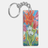 Bouquet in Border III Sleutelhanger (Voorkant Links)