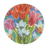 Bouquet in Border III Snijplank (Voorkant)