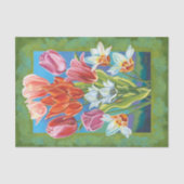 Bouquet in Border III Tissuepapier (Voorkant)