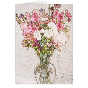 Bouquet in Clear Vase