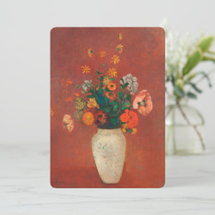 Bouquet in een Chinese Vase door Odilon Redon