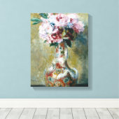 Bouquet in een Vase Pierre Auguste Renoir Canvas Afdruk (Insitu (Houten vloer))