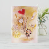 Bouquet-kaart Bedankkaart (Staand voorkant)