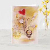 Bouquet-kaart Kaart (Gele Bloem)