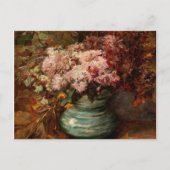 Bouquet met chrysanthema's en mariggets briefkaart (Voorkant)