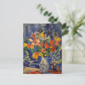 Bouquet met figuren op de achtergrond Briefkaart (Staand voorkant)