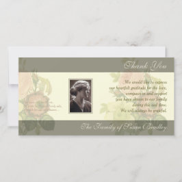 Bouquet met lijst Sympathie Dank je wel Bedankkaart