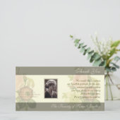  Bouquet met lijst Sympathie Dank je wel Bedankkaart (Staand voorkant)