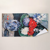 Bouquet met Little Delft, Paul Cezanne Badhanddoek (Badhanddoek)