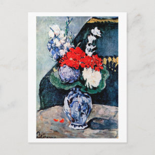 Bouquet met Little Delft, Paul Cezanne Briefkaart