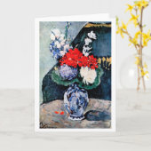 Bouquet met Little Delft, Paul Cezanne Kaart (Gele Bloem)