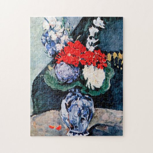 Bouquet met Little Delft, Paul Cezanne Legpuzzel (Verticaal)
