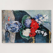 Bouquet met Little Delft, Paul Cezanne Legpuzzel (Horizontaal)