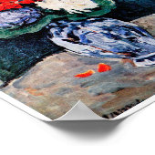 Bouquet met Little Delft, Paul Cezanne Poster (Hoek)
