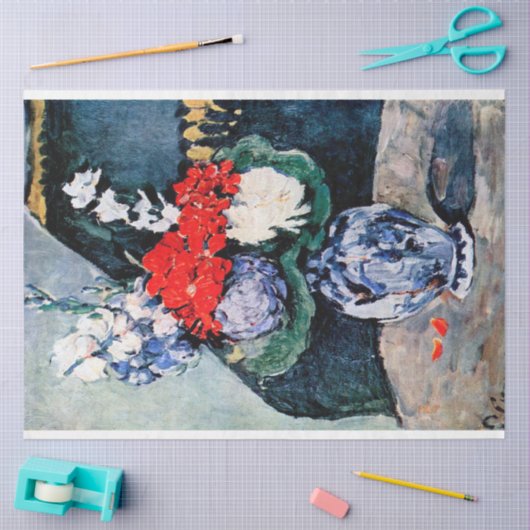 Bouquet met Little Delft, Paul Cezanne Tissuepapier (Craft)