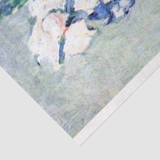 Bouquet met Little Delft, Paul Cezanne Tissuepapier (Detail)