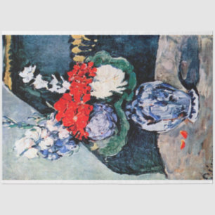Bouquet met Little Delft, Paul Cezanne Tissuepapier