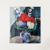 Bouquet met Little Delft, Paul Cezanne Wandkleed (Voorkant)