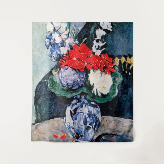 Bouquet met Little Delft, Paul Cezanne Wandkleed (Voorkant)