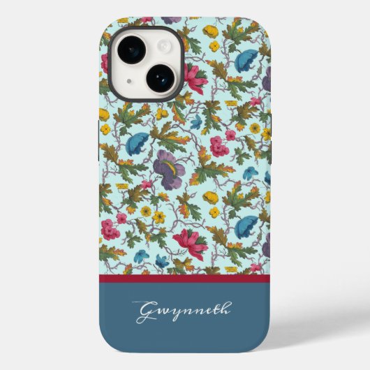 Bouquet met papavers Illustratie en naam Case-Mate iPhone Case (Achterkant)