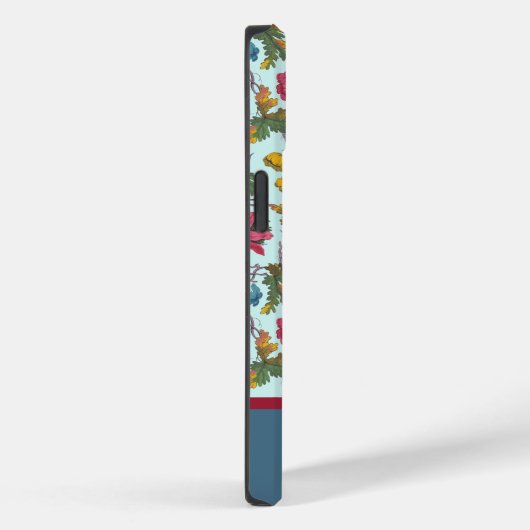 Bouquet met papavers Illustratie en naam Case-Mate iPhone Case (Achterkant / Rechts)