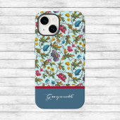 Bouquet met papavers Illustratie en naam Case-Mate iPhone Case