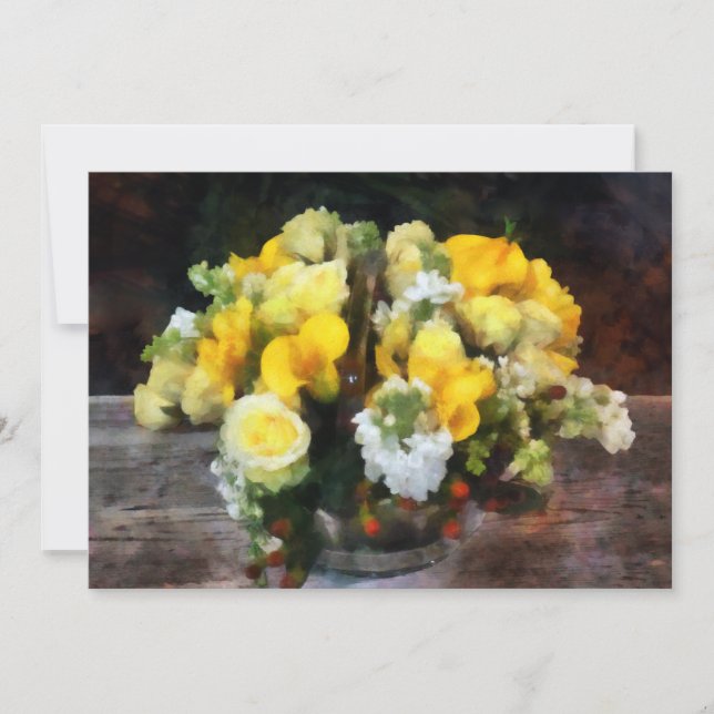 Bouquet met Rozen en Calla Lilies (Voorkant)